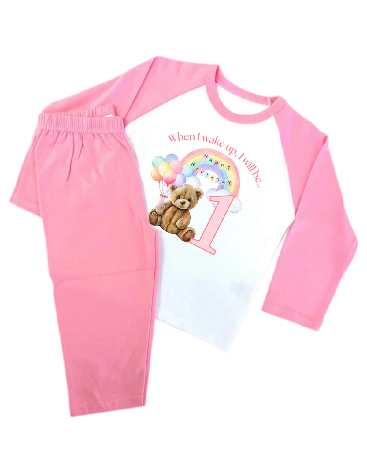 custom birthday PJs with name and age