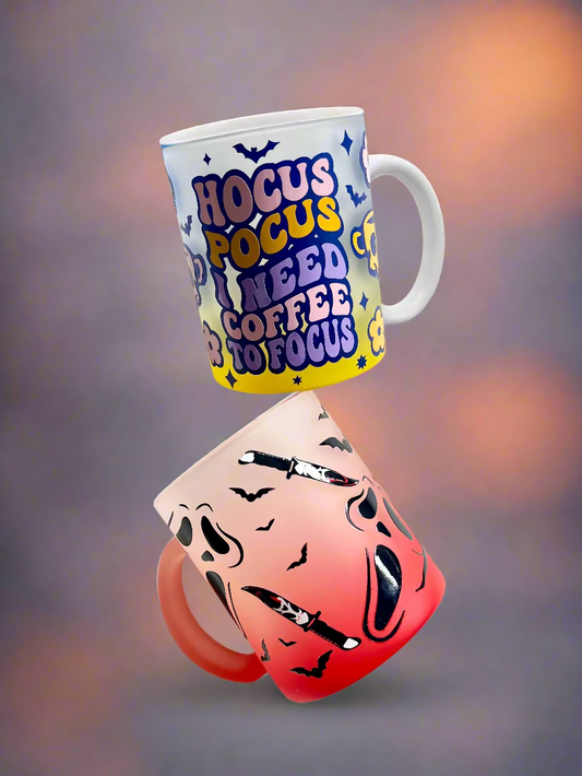 Halloween Frosted Glass Tumblers & Mugs