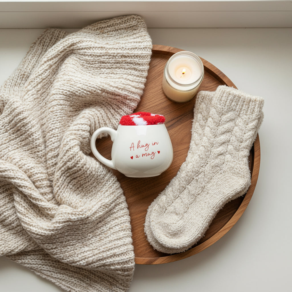 A Hug in a Mug + Socks