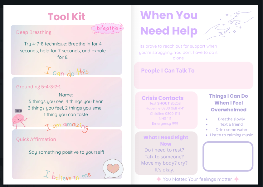 For My Mind - Teen Mental Health Journal (Ages 12-18) By Lauren's Giftique