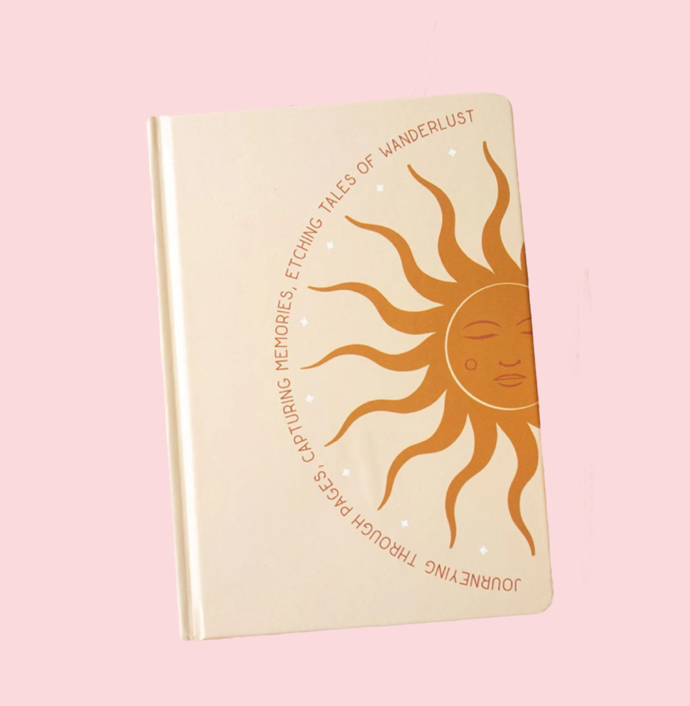Golden hour Notebook with sun design