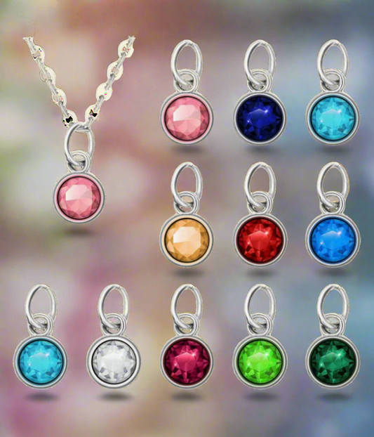 Delicate Birthstone Pendant Necklace