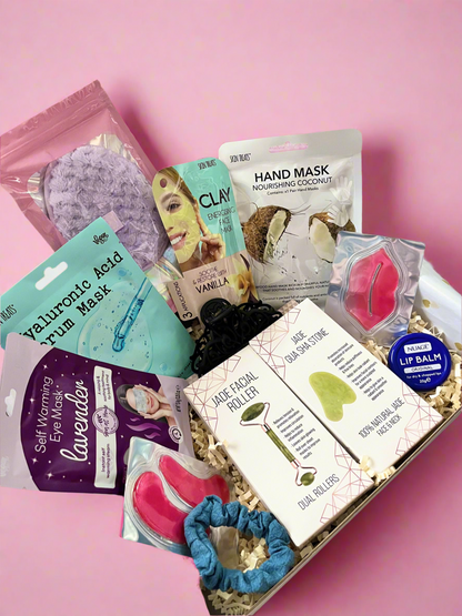 Glow & Unwind Self-Care Box  - Spa-Style Self-Care Gift Set