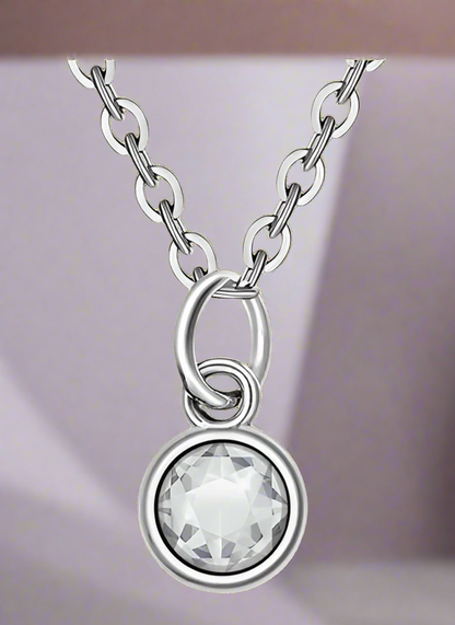 Delicate Birthstone Pendant Necklace