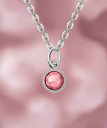 Delicate Birthstone Pendant Necklace