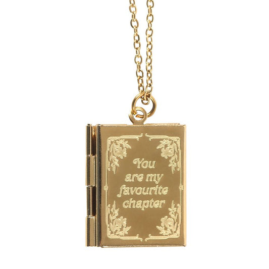 Bookish Book Locket Necklace