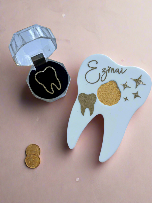 Personalised Tooth Fairy Coin Holder & Certificate Set