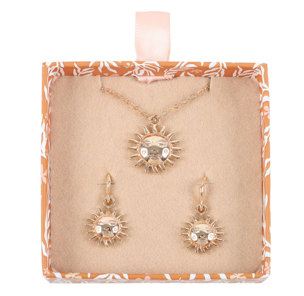 Another Year Around The Sun Earrings & Necklace Set