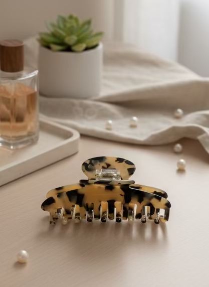 Tortoise Shell French Hair Clamp