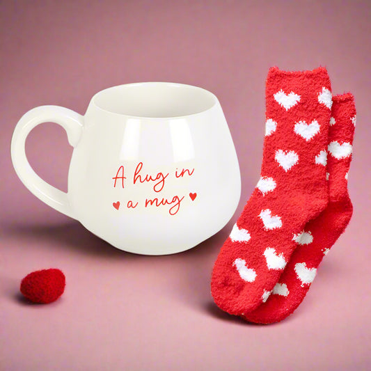 A Hug in a Mug + Socks