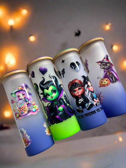 Halloween Frosted Glass Tumblers & Mugs