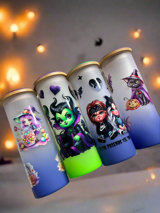 Halloween Frosted Glass Tumblers & Mugs