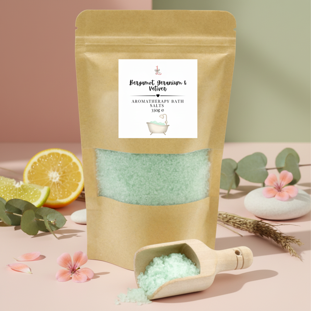 Bergamot, Geranium & Vetiver Bath Potion