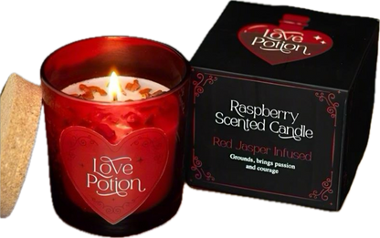 Love Potion Raspberry Crystal Chip Candle