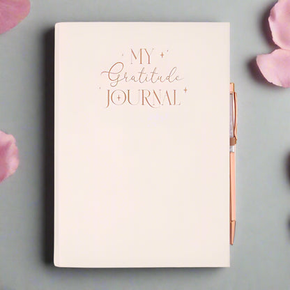 Pink Gratitude Journal & Rose Quartz Pen
