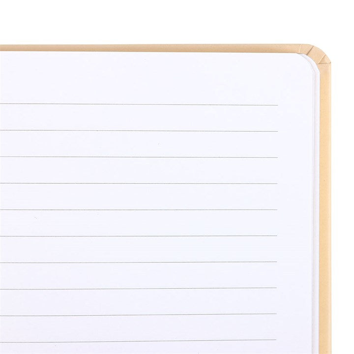 lined pages of notebook