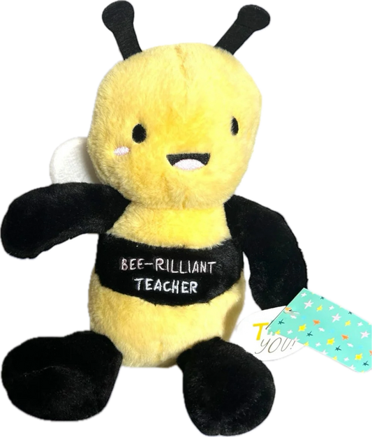 Bee-rilliant teacher plush 