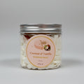Coconut & Vanilla Whipped Soap jar - luxurious bath and body product