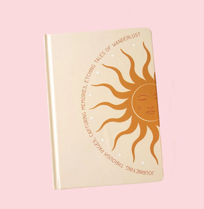 Golden hour Notebook with sun design