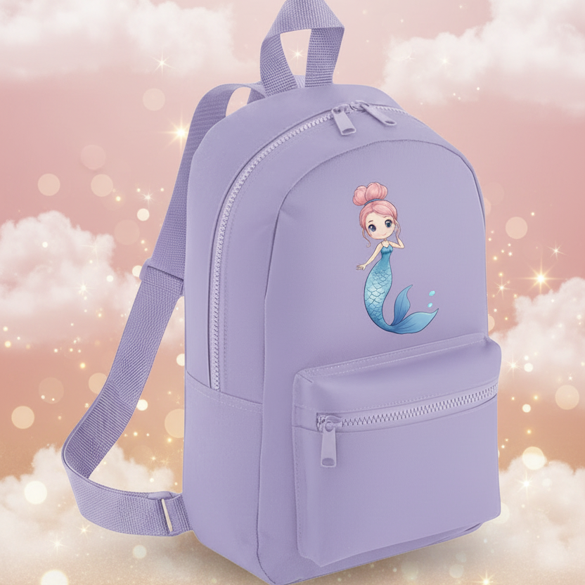 Personalised Mermaid Lavender Backpack