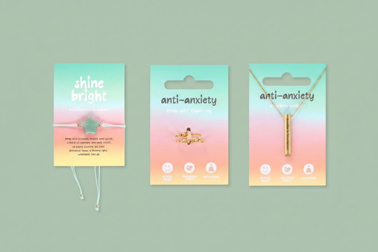 Wellness Jewellery Collection on Sage Green